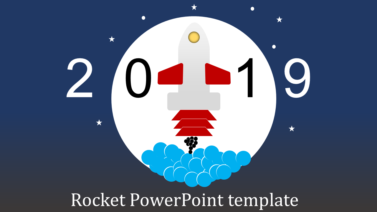 Enticing Rocket PowerPoint Template For Presentation
